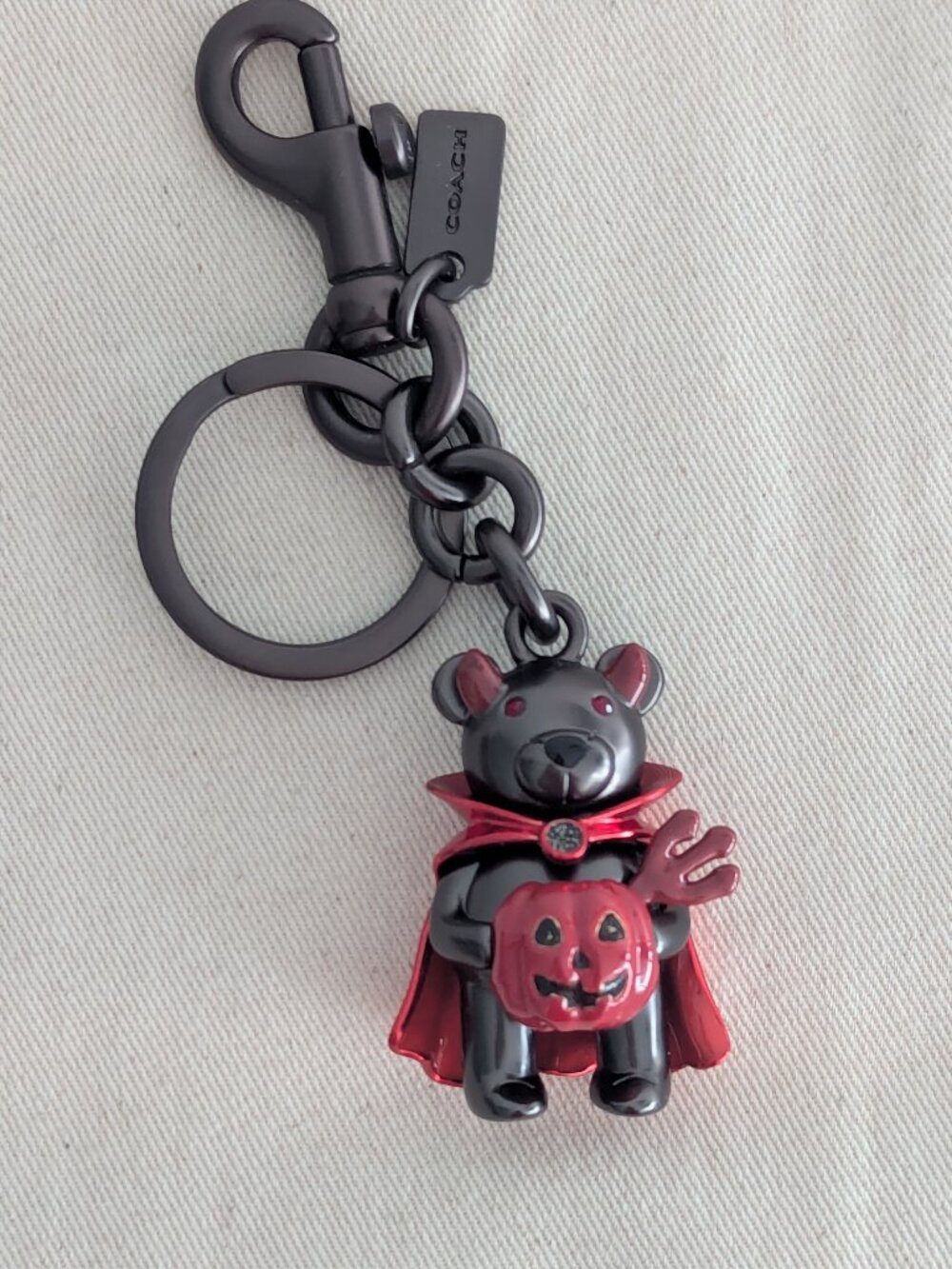 Coach Halloween Devil Bear bag charm